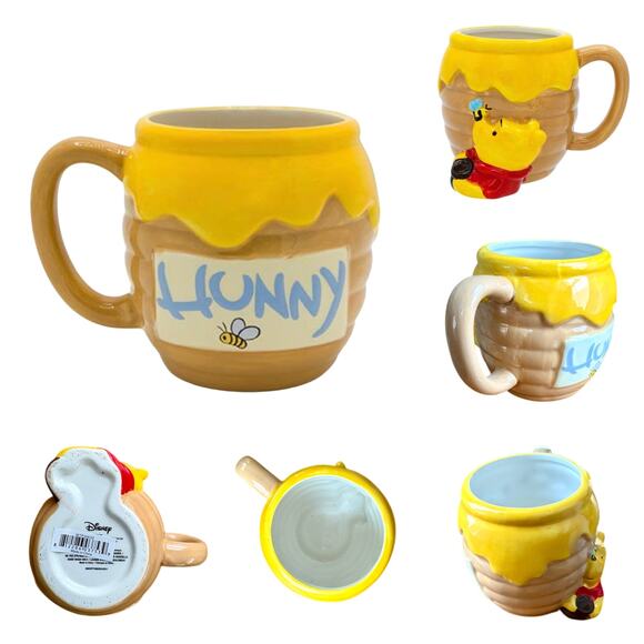 NWT WINNIE THE POOH Christmas Gift 6PC Bundle Throw Hunny Pot Necklace K-Beauty - Picture 11 of 16